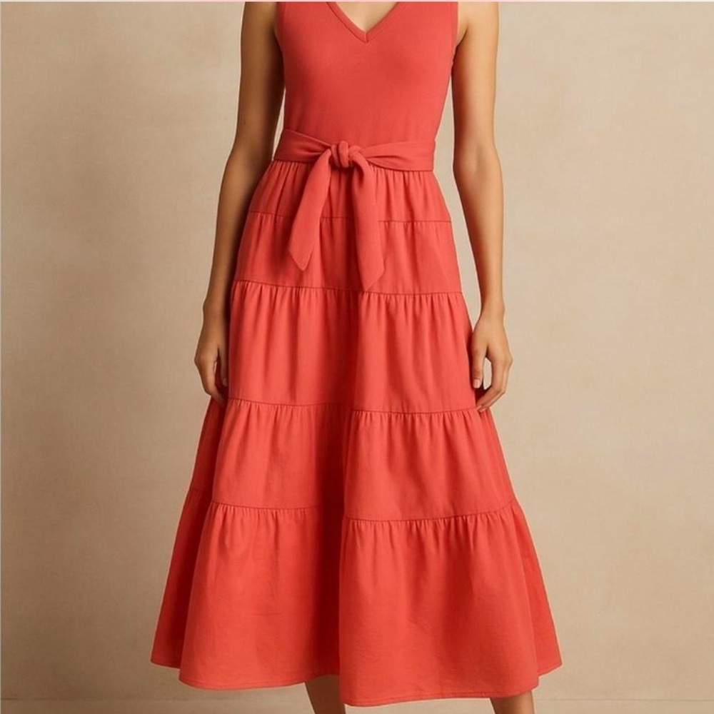Jason Wu Vibrant Orange Midi Dress